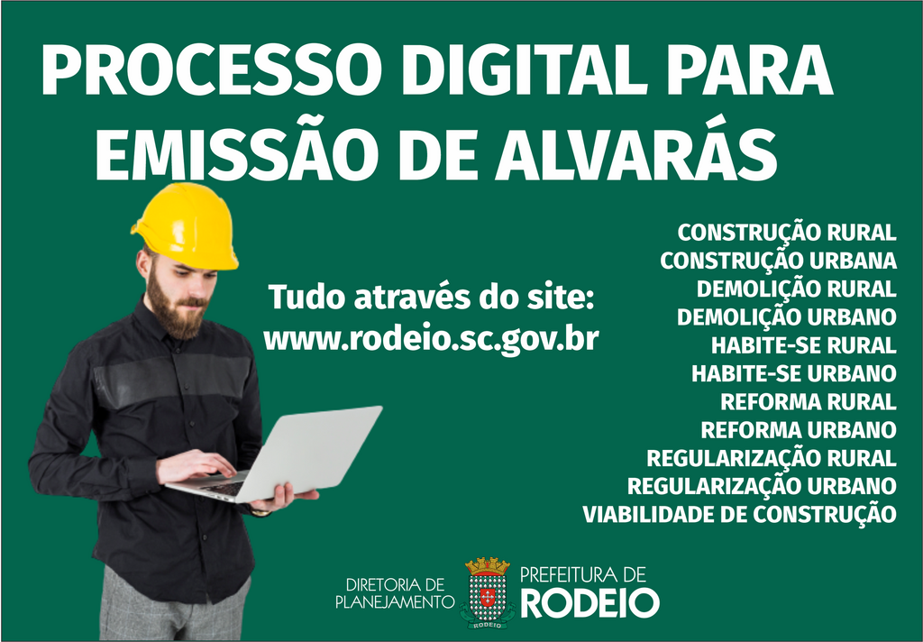 Prefeitura de Rodeio implementa Processo Digital para emissão de Alvarás no setor de Planejamento