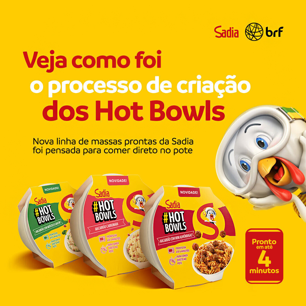 Hot Bowls: linha de pratos prontos da Sadia