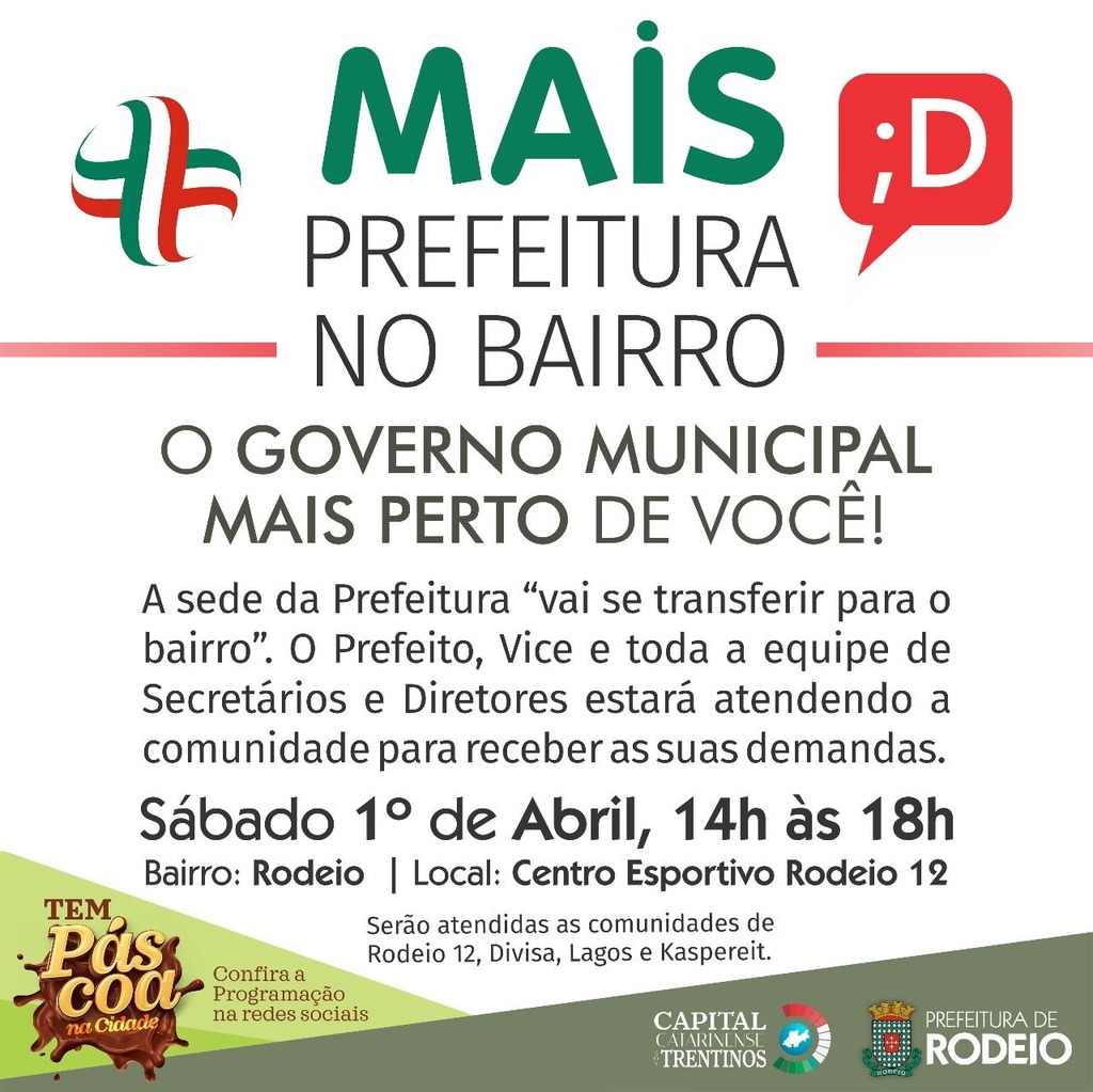 MAIS PREFEITURA NO BAIRRO