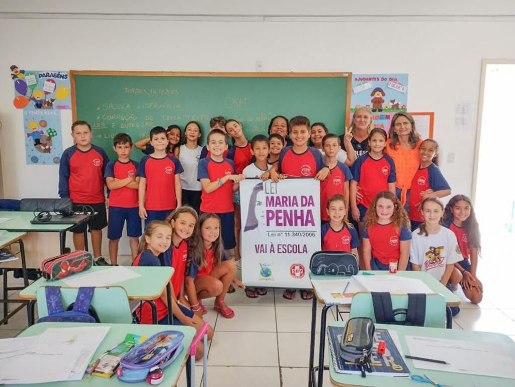 SEMANA ESCOLAR DE COMBATE À VIOLÊNCIA CONTRA A MULHER INICIA COM CICLO DE PALESTRAS EM TORRES