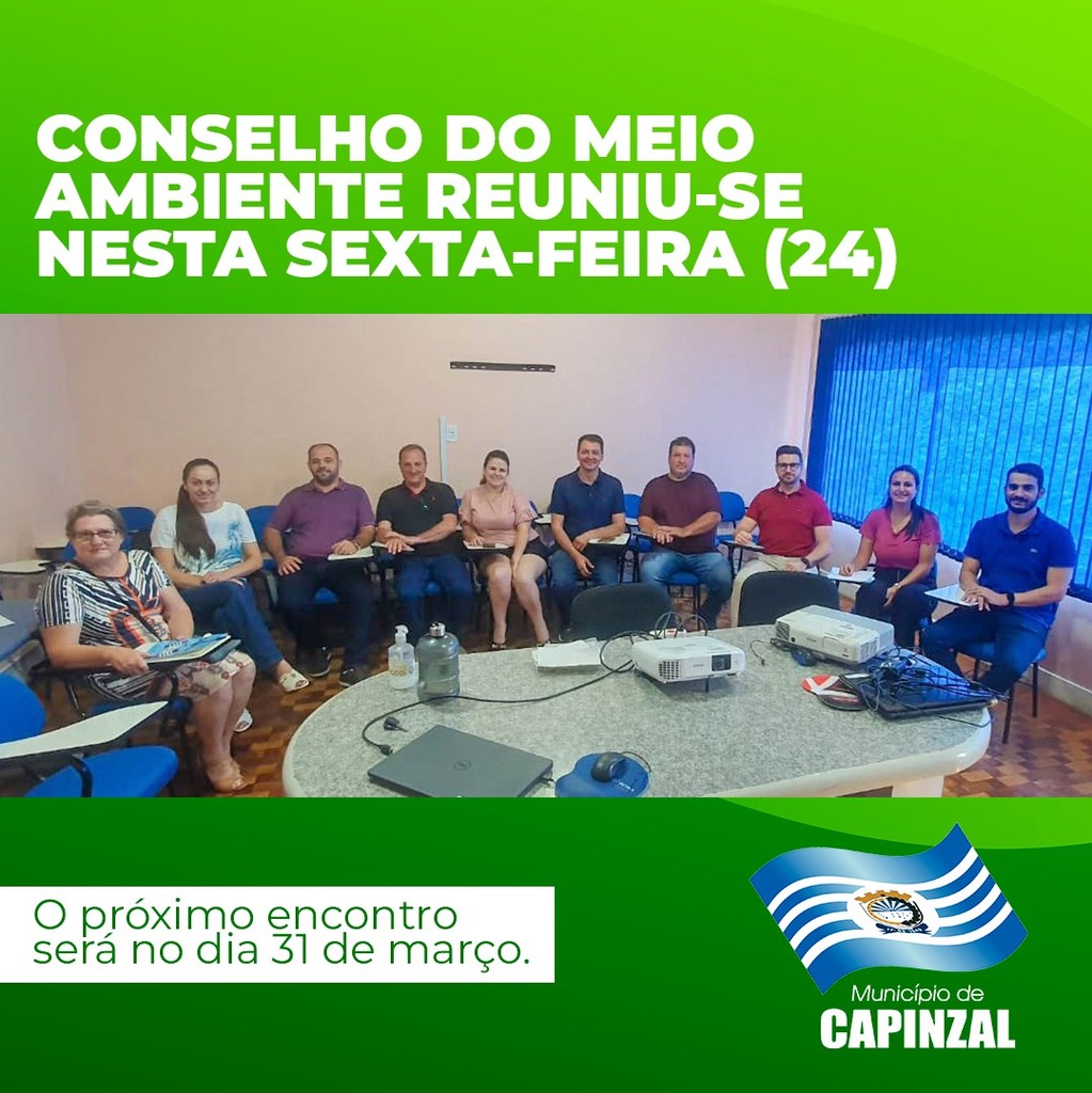 Conselho do meio Ambiente se reúne para tratar do uso e ocupação do solo nas margens do rio Capinzal e Rio do Peixe