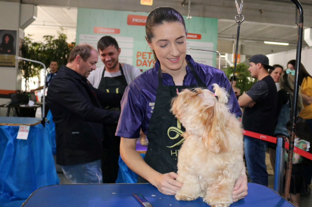 Concurso de tosa é uma das atrações do Pet Days realizado no Farol Shopping