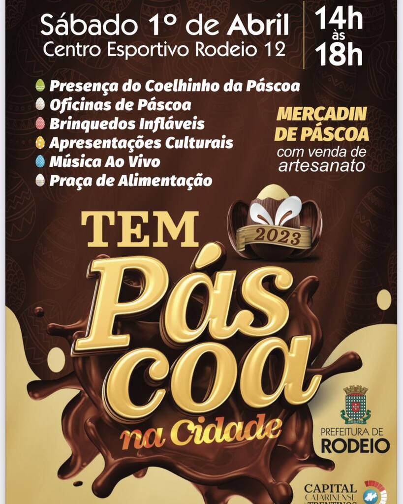 SÁBADO TEM PÁSCOA NA CIDADE