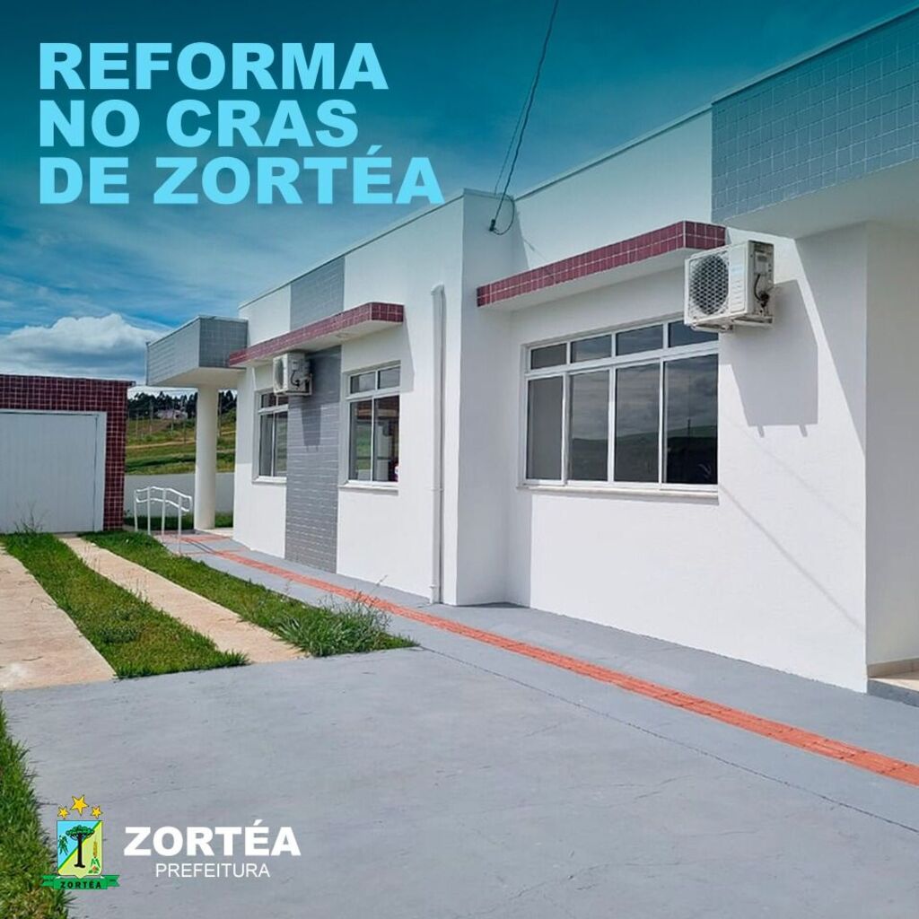 A Unidade do CRAS passa por reforma neste mês de março no município de Zortéa