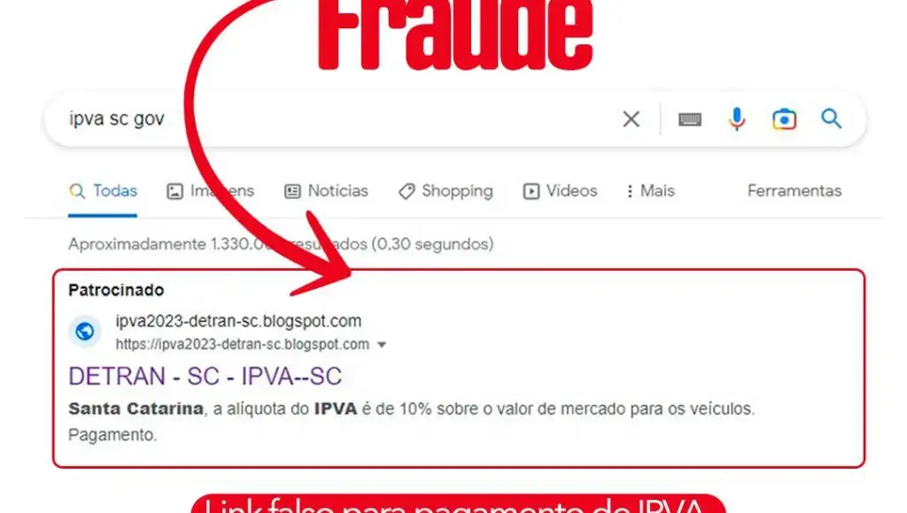 Atenção: Detran/SC alerta para golpe de site falso oferecendo desconto no IPVA