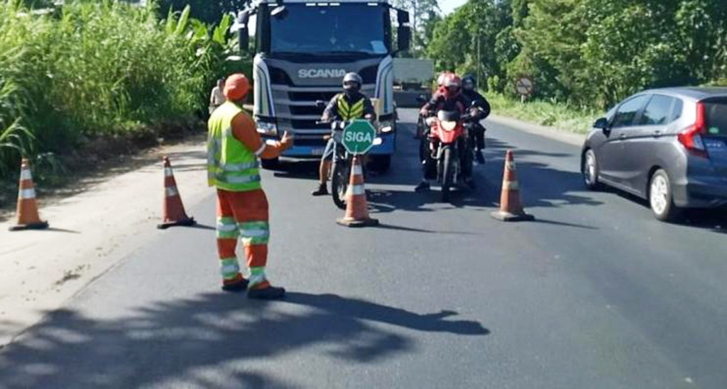 BR-470/SC opera com SIGA e PARE entre Blumenau e Indaial nesta semana