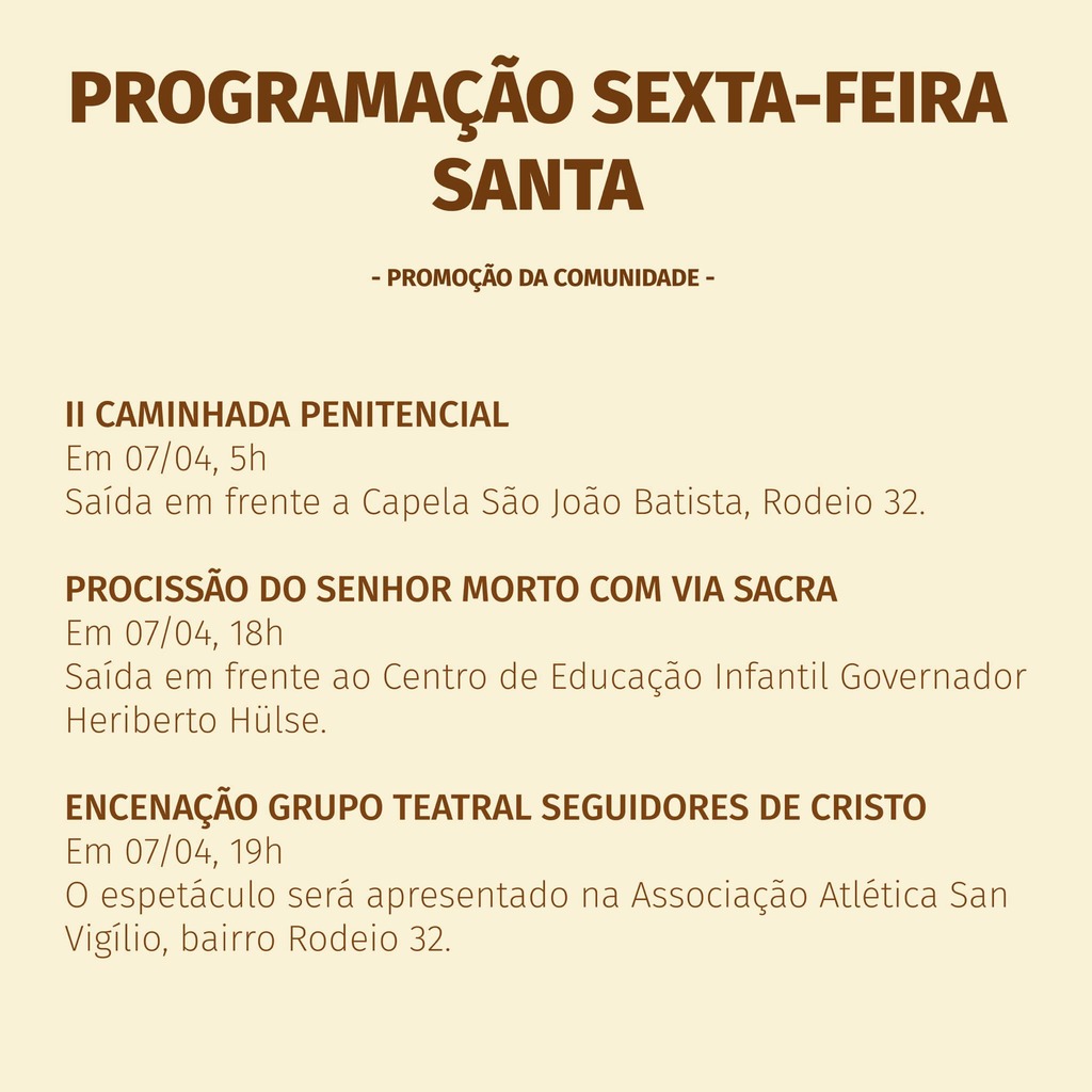 CONFIRA OS EVENTOS PARA ESSE FINAL DE SEMANA DE PÁSCOA