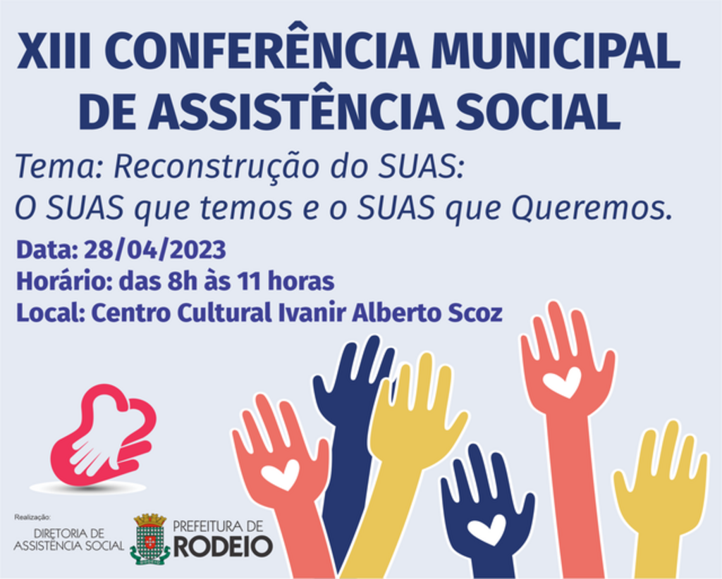 CONVITE PARA A XIII CONFERÊNCIA MUNICIPAL DE ASSISTÊNCIA SOCIAL