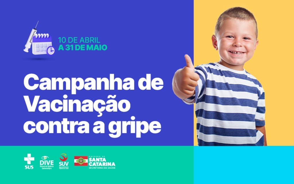 Campanha de Vacinação contra a gripe começa nesta segunda, 10