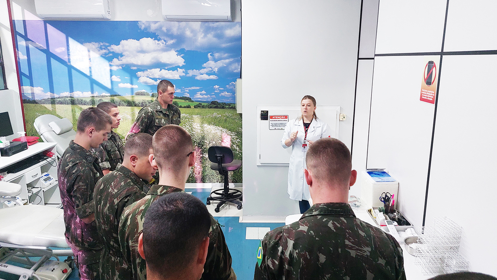 Tiro de Guerra de Joaçaba realiza campanha de doação voluntária de sangue entre os Atiradores