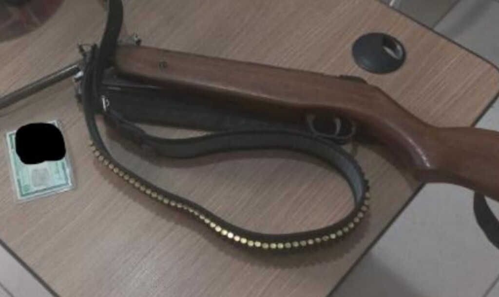 Ameaça no âmbito de violência doméstica e Porte ilegal de arma de fogo