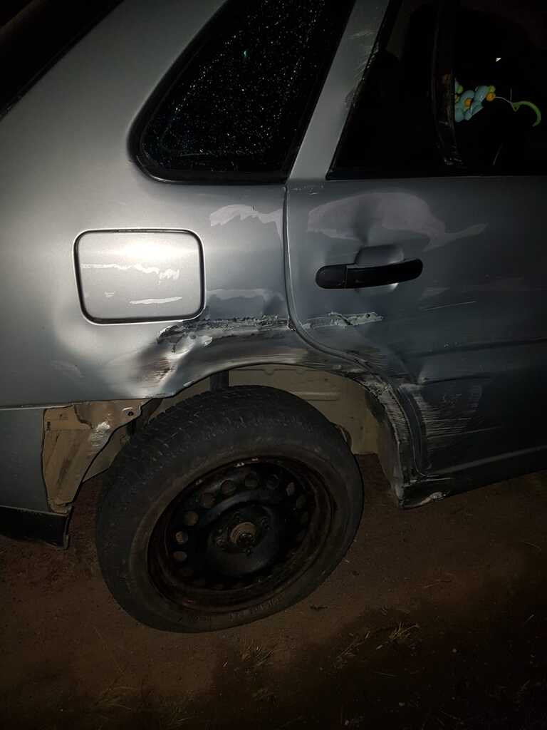 ACIDENTE CARRO E MOTO NA BR470 KM91, BAIRRO ESTAÇÃO