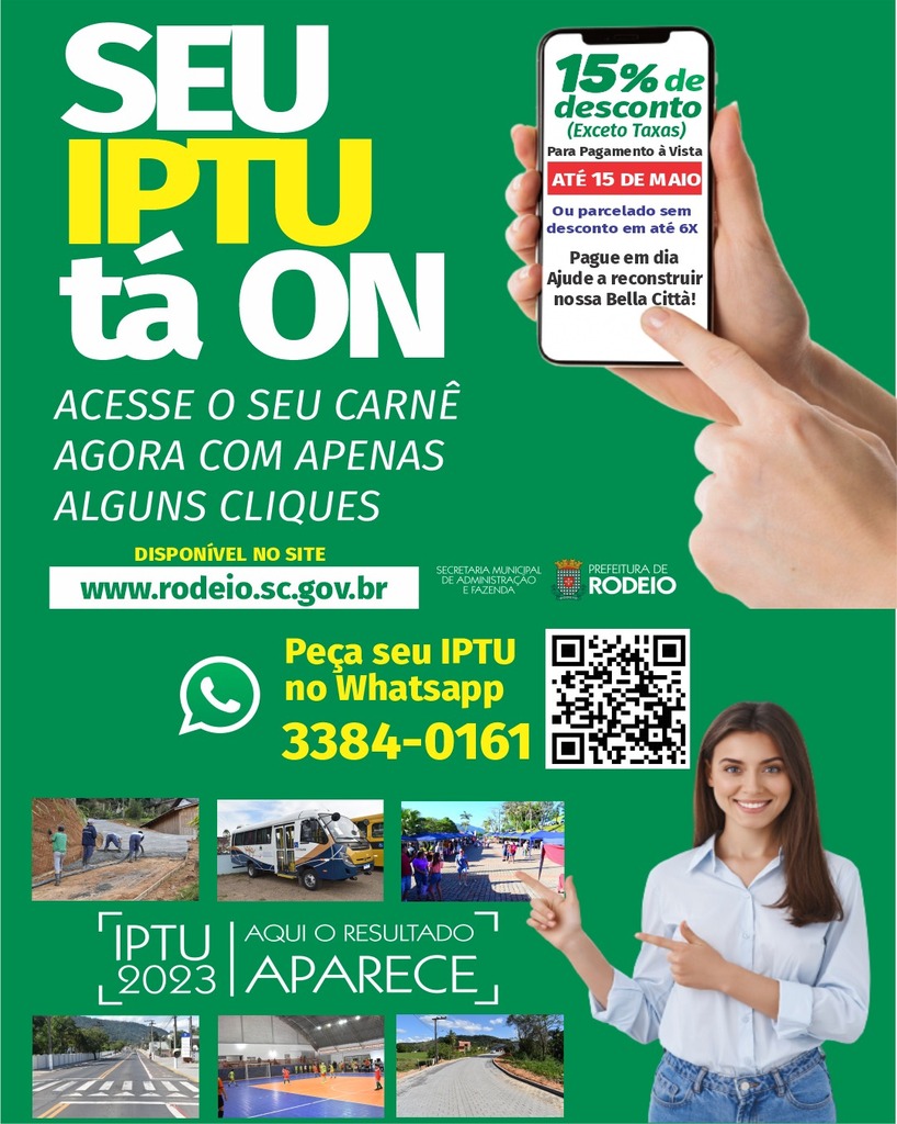 CARNES DO IPTU 2023 SERÃO DISPONIBILIZADOS 100% ONLINE