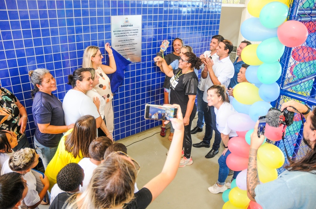 Governo de Garopaba inaugura melhorias em ginásio da Escola do Pinguirito