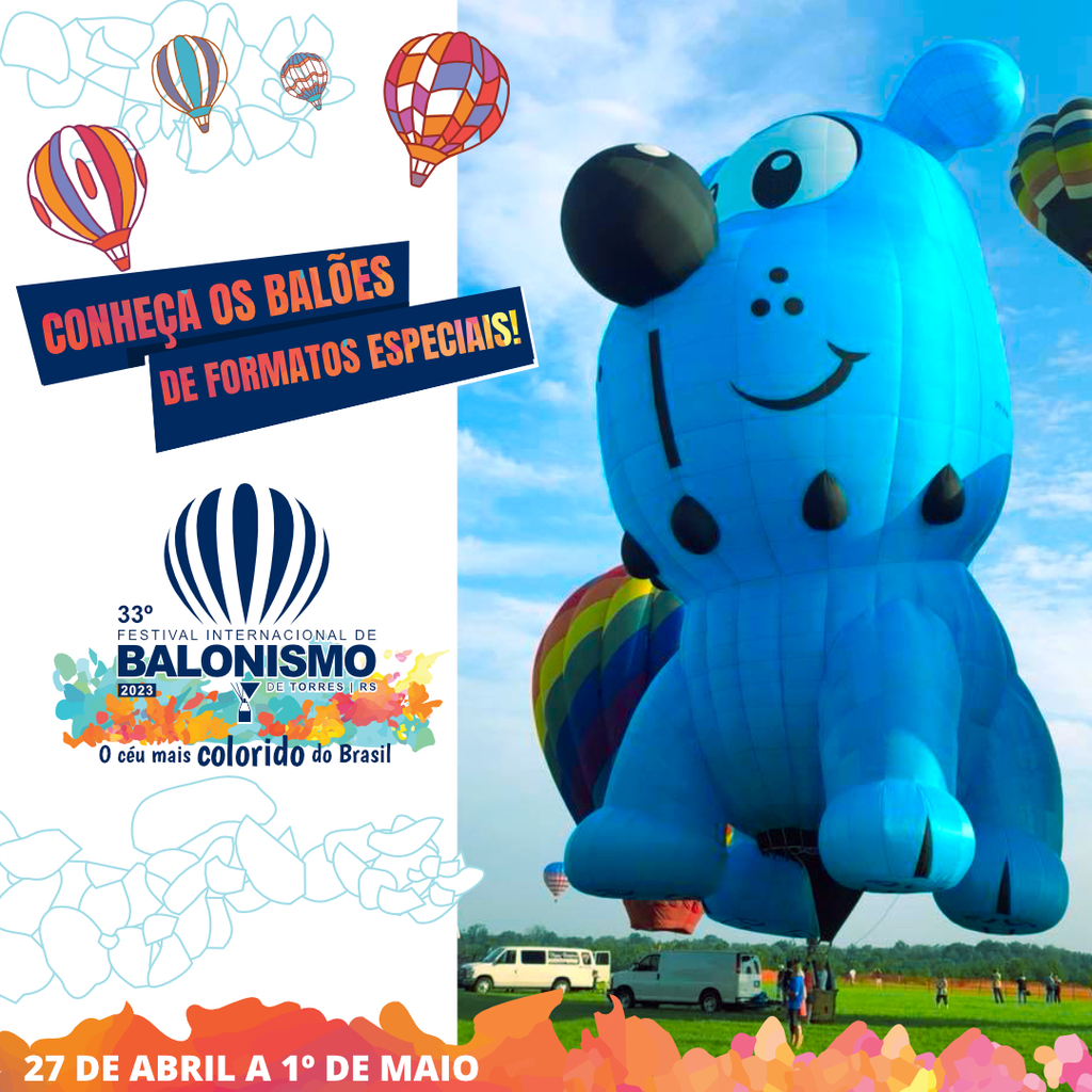 O 33º FESTIVAL INTERNACIONAL DE BALONISMO DE TORRES CONTARÁ COM SEIS BALÕES DE FORMAS