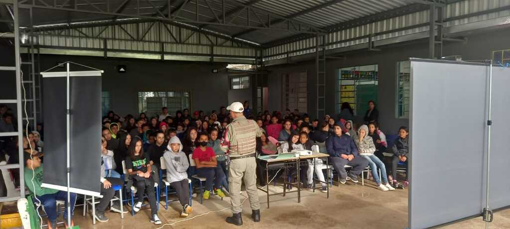 Divulgação/BM - Palestra foi ministrada em Candiota