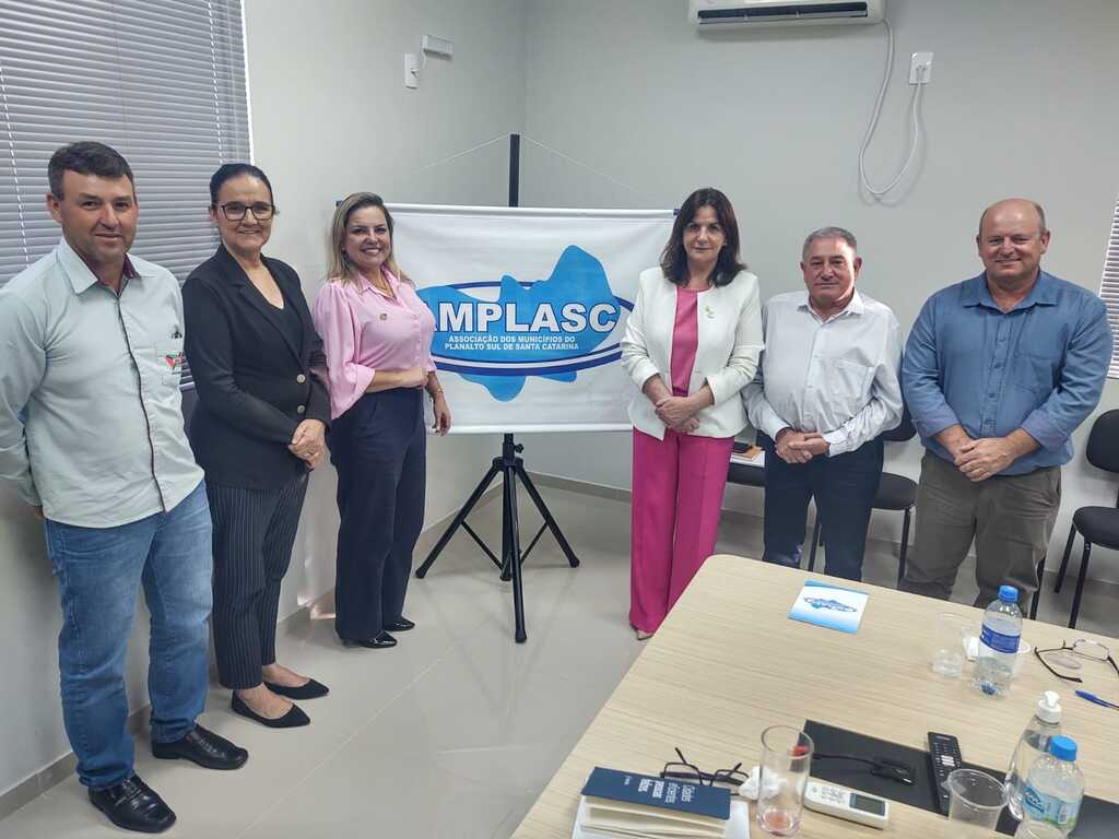 Administração municipal de Celso Ramos esteve em reunião com Secretária de 
Estado da Saúde