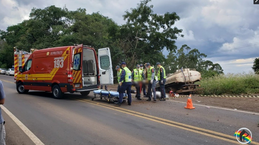 Jovem morre e outro fica gravemente ferido em acidente na SC-163 em Itapiranga