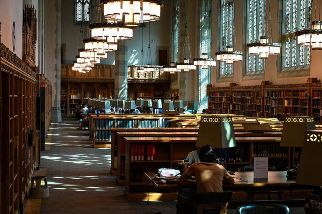 Reprodução - A biblioteca de Yale, considerada uma das universidades mais renomadas dos Estados Unidos.