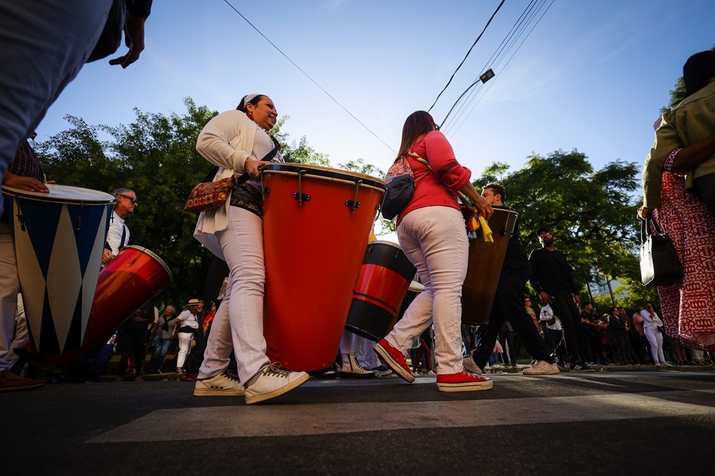 Foto: Italo Santos - DP - Festival exalta a importância do sopapo, instrumento típico elaborado pelos negros escravizados de Pelotas
