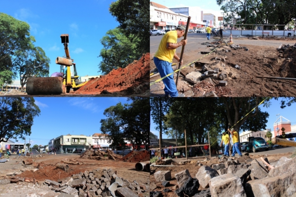 Iniciam as obras da Rua Coberta