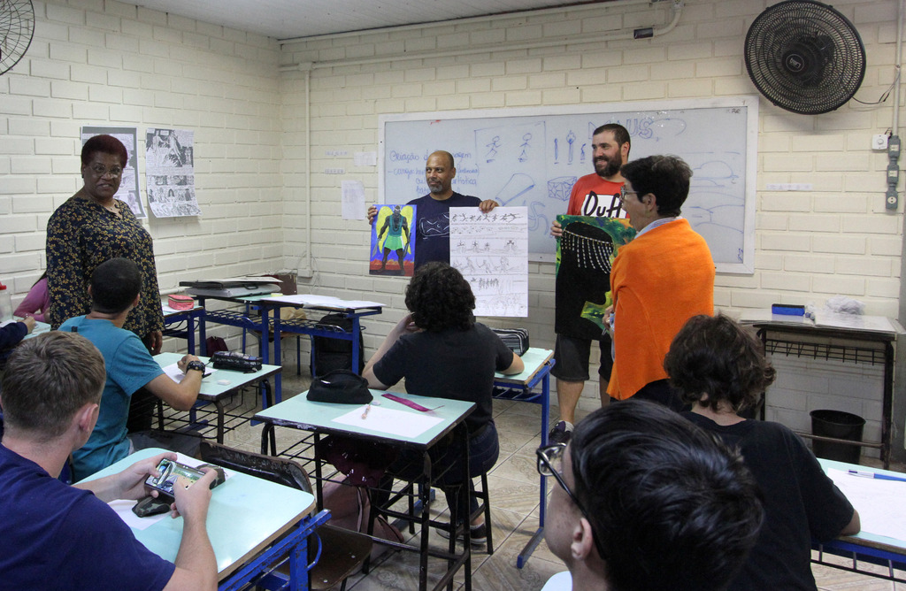 Jô Folha - DP - Oficinas culmiram com a construção de HQs na tarde desta terça-feira (26)