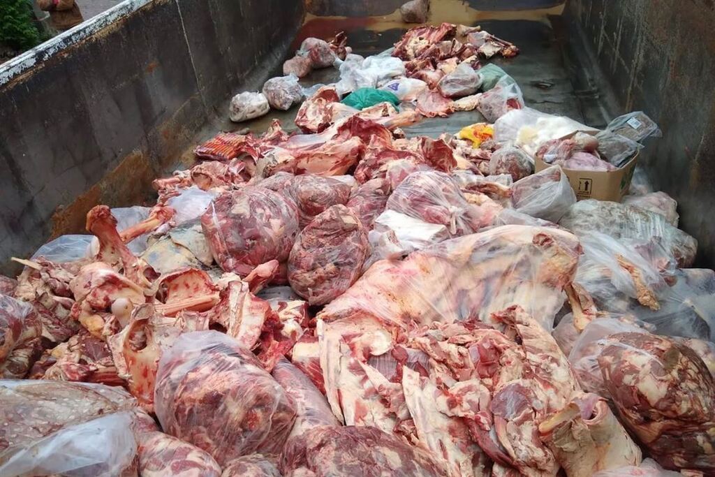 Operação apreende quase 2400 quilos de carnes sem procedência em cidade da região