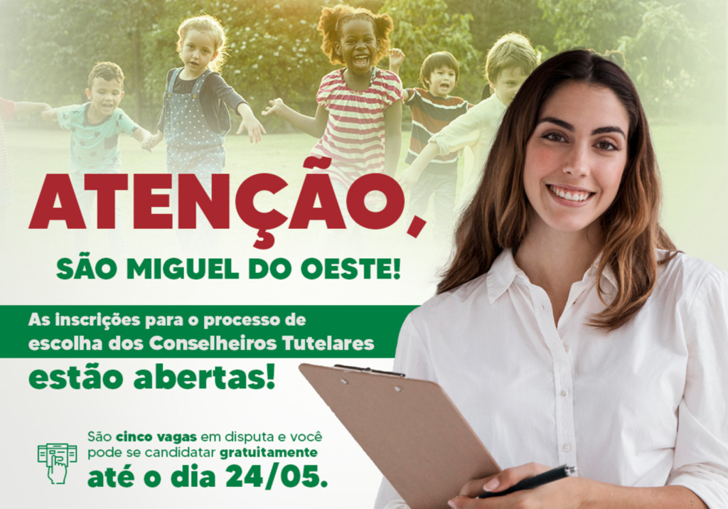 Abertas as inscrições para processo de escolha de conselheiros tutelares