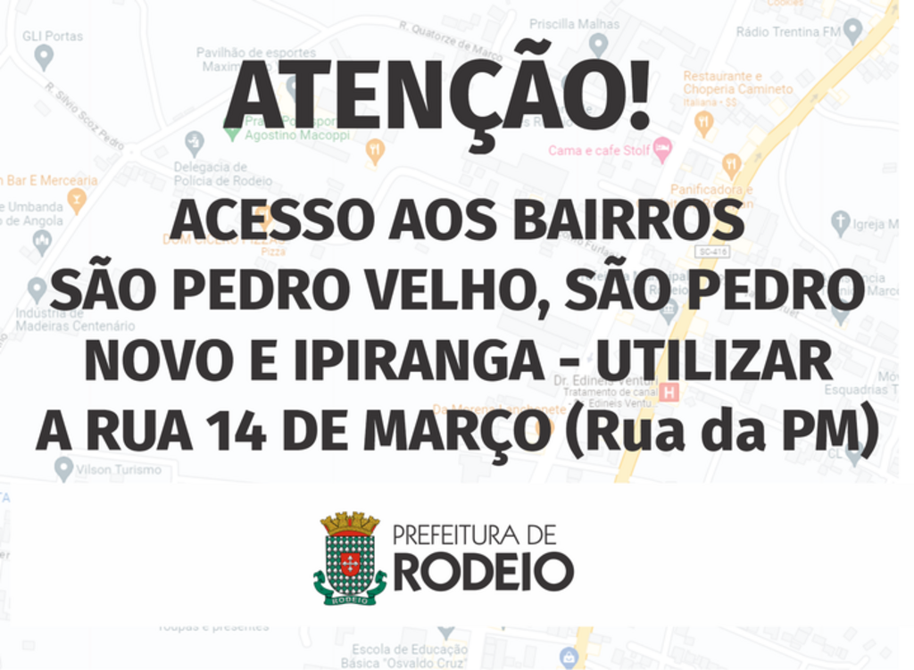 TRÂNSITO ALTERADO EM RODEIO