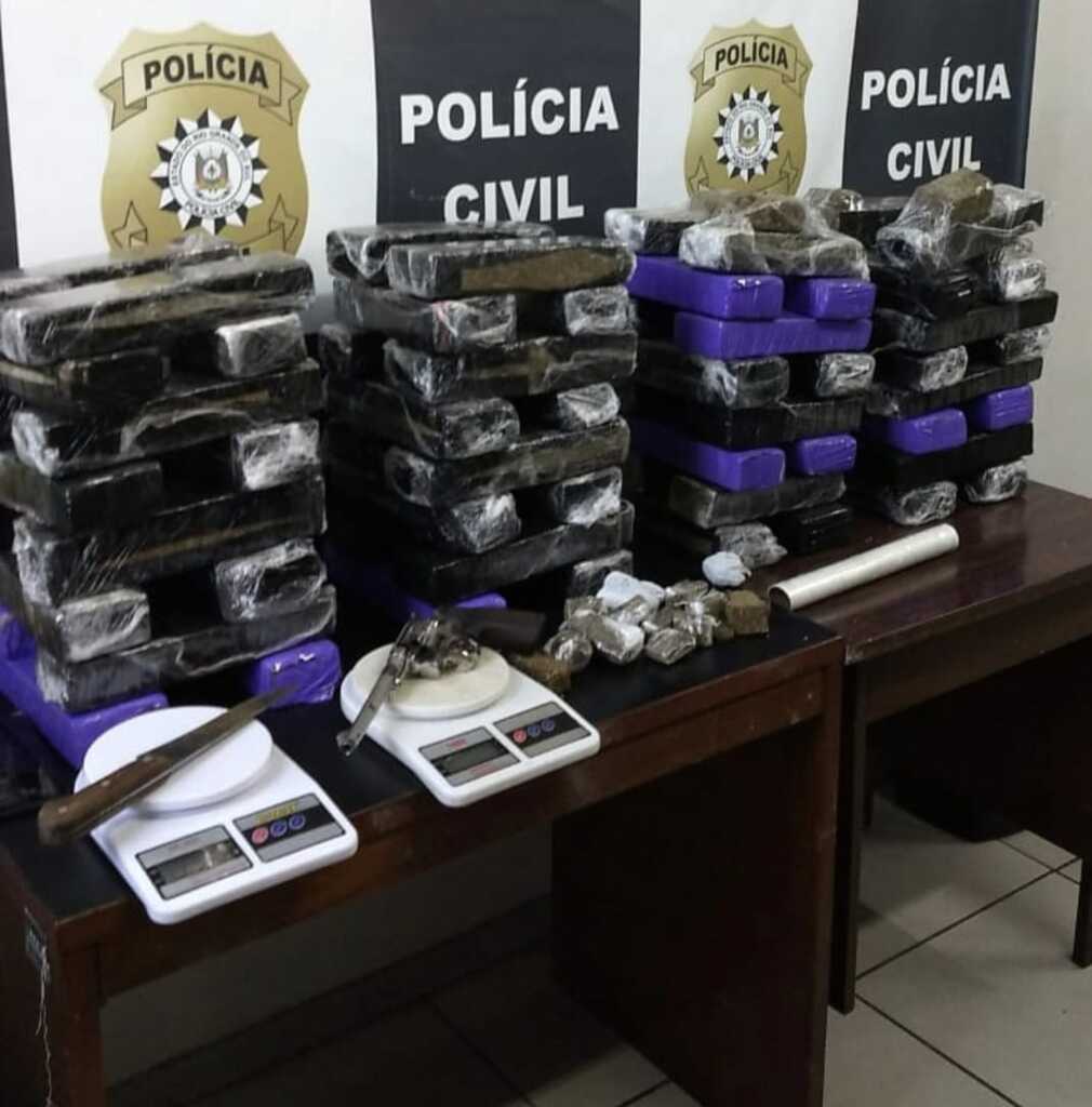 Divulgação PC - A droga foi localizado após investigação do setor de inteligência da Polícia Civil