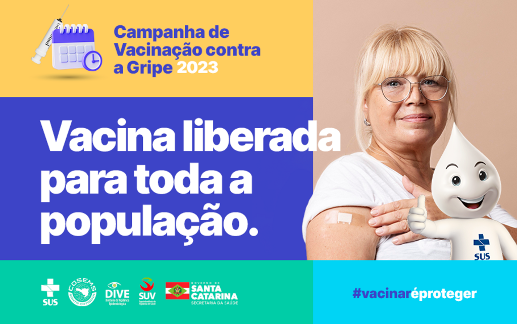 Liberada vacina contra gripe para toda a população acima de seis meses de idade