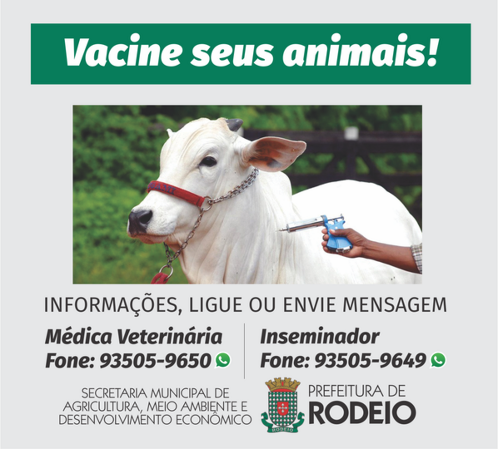 Atenção, agricultores de Rodeio!