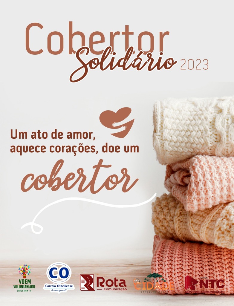 Dia D da campanha Cobertor Solidário é neste sábado