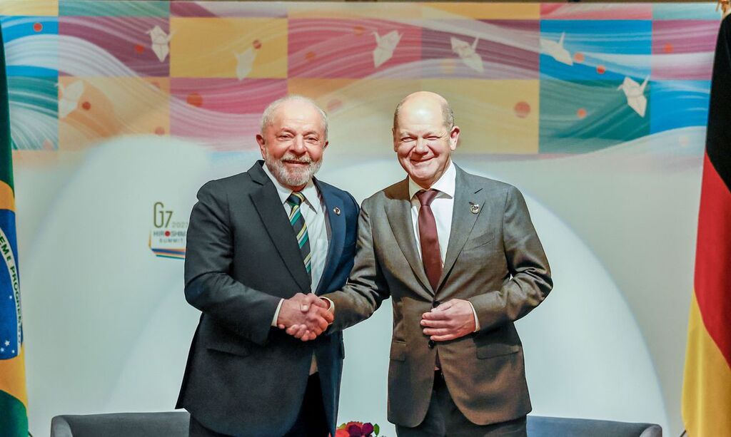 Foto: Ricardo Stuckert - AgBr - Lula e Olaf Scholz debateram sobre construção de caminhos para a reconstituição da paz na Ucrânia