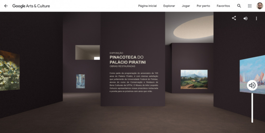 Reprodução - DP - As galerias foram criadas a partir do editor Pocket Gallery, uma nova ferramenta que permite uma experiência 3D