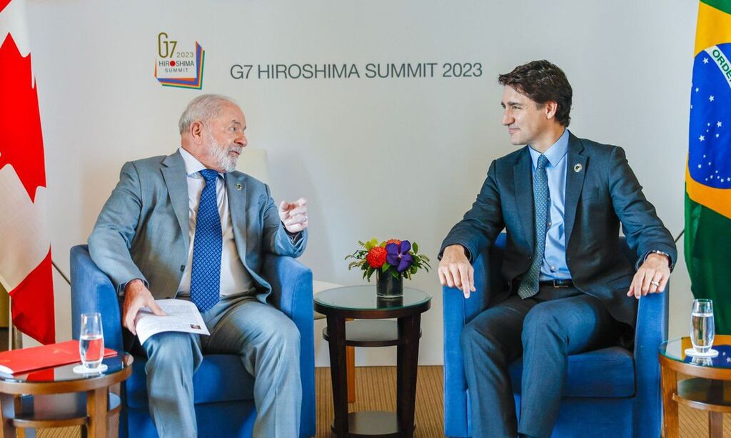 Foto: Ricardo Stuckert/PR/AgBR - Especial DP - Presidente brasileiro esteve ao lado do premiê do Candá, Justin Trudeau