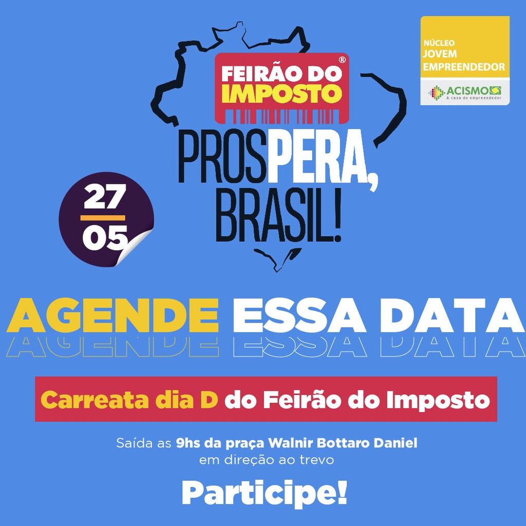 Carreata Tributária será realizada neste sábado