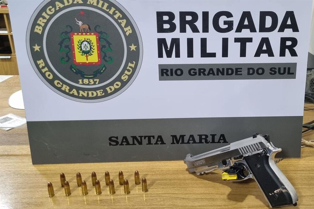 Homem é preso após efetuar disparos de arma em via pública em Santa Maria