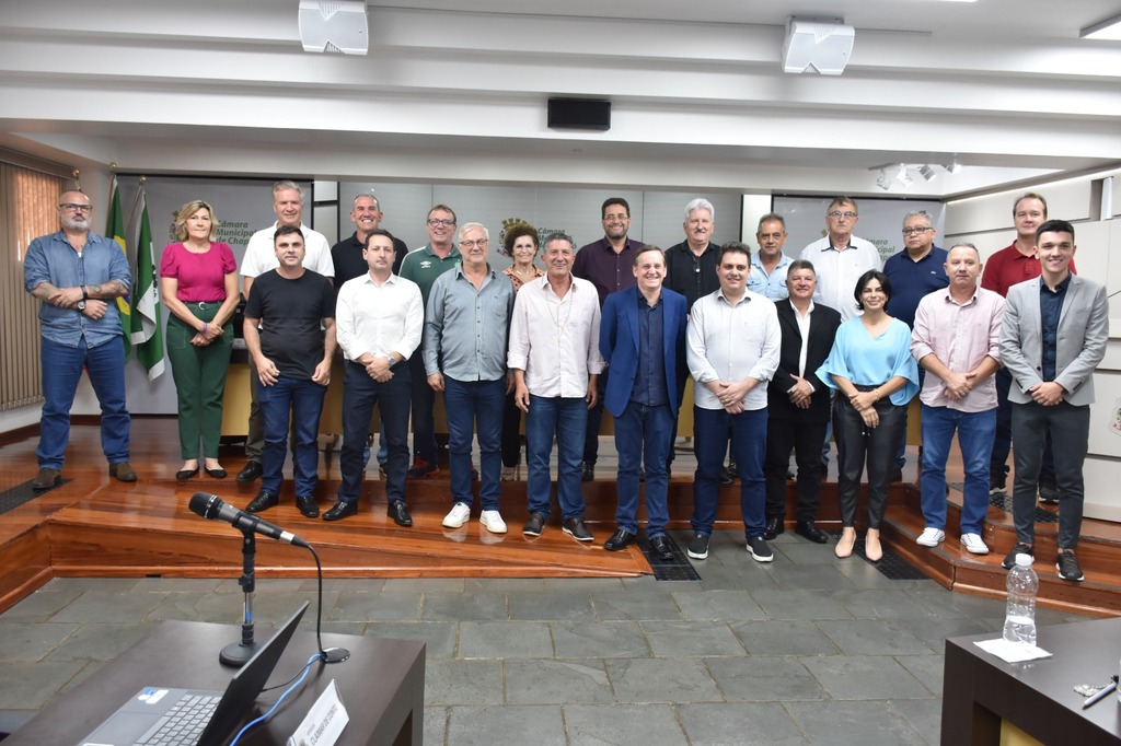 Crédito: Ascom deputado Jair Miotto - Foto: Miotto fez um breve pronunciamento durante sessão da Câmara de Vereadores de Chapecó