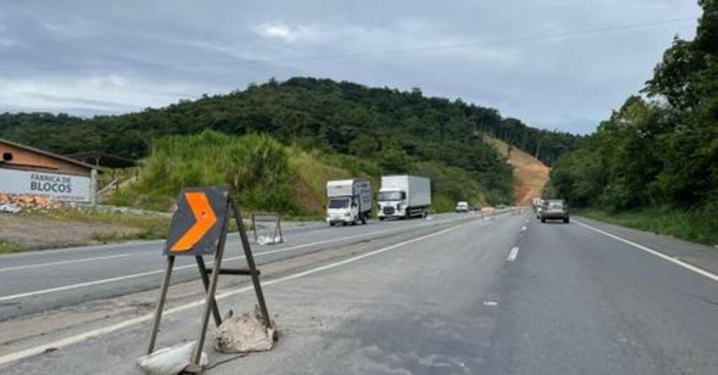 DNIT alerta para detonação de rochas na BR-470 em Gaspar