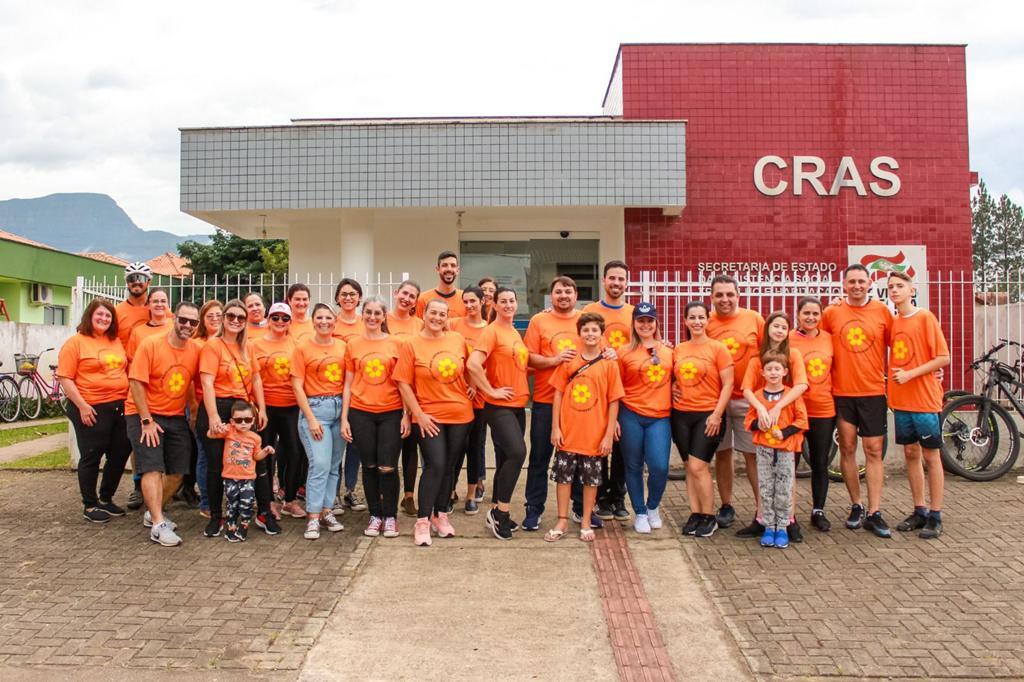 PEDAL DO MAIO LARANJA REUNIU APOIADORES EM PRAIA GRANDE