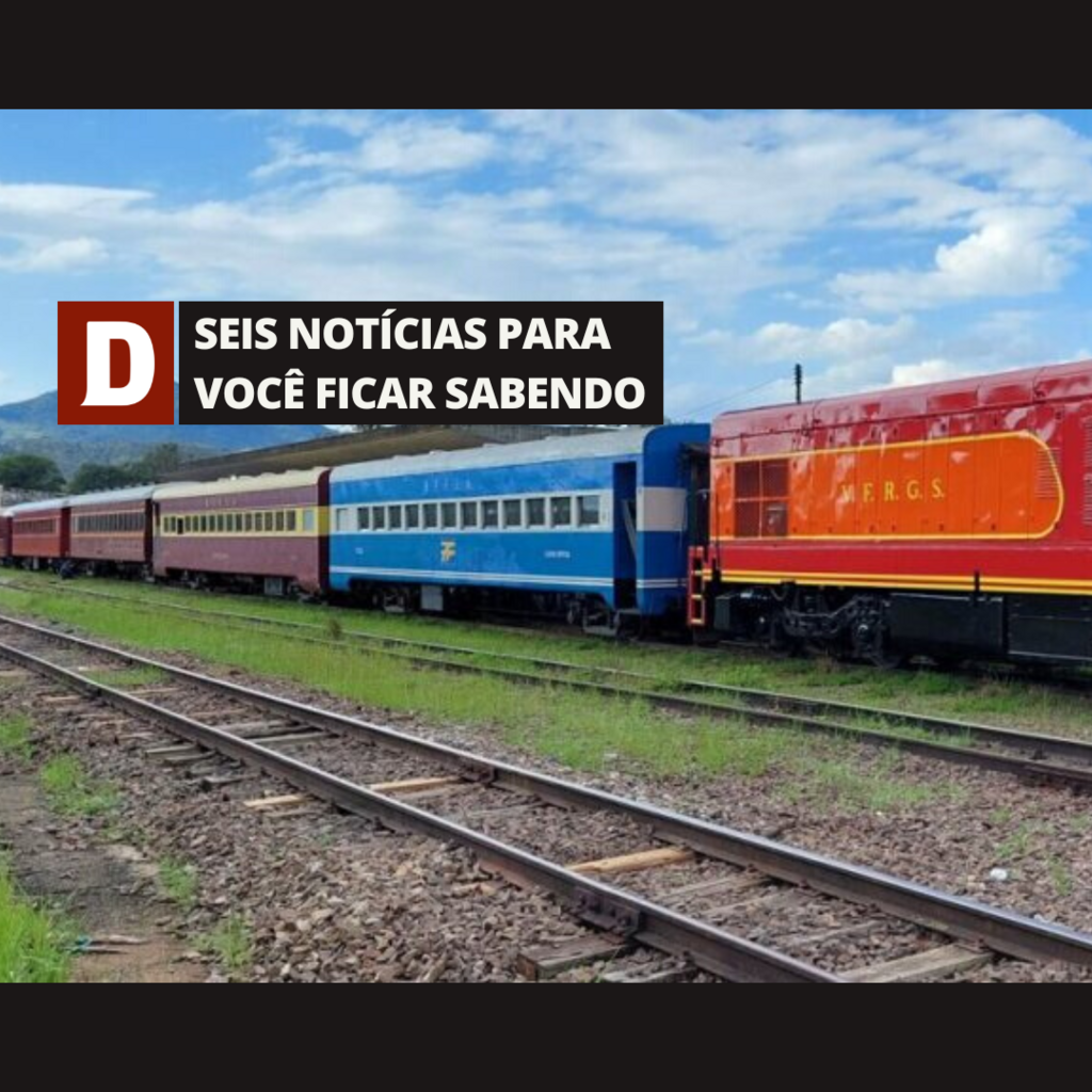 Como vai funcionar o passeio de trem para a Quarta Colônia e outras 5 notícias para você ficar sabendo