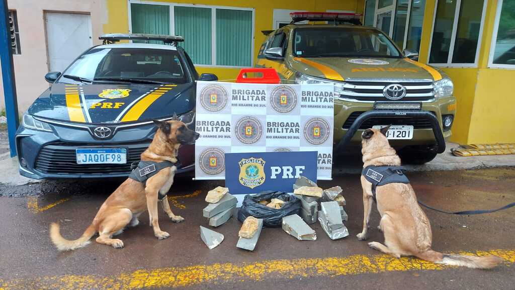 Carga milionária de cocaína é apreendida pela PRF e Brigada Militar em Santa Maria