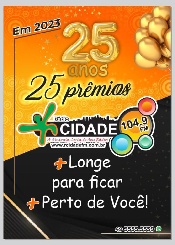 Rádio Cidade FM de Ouro comemora 25 anos