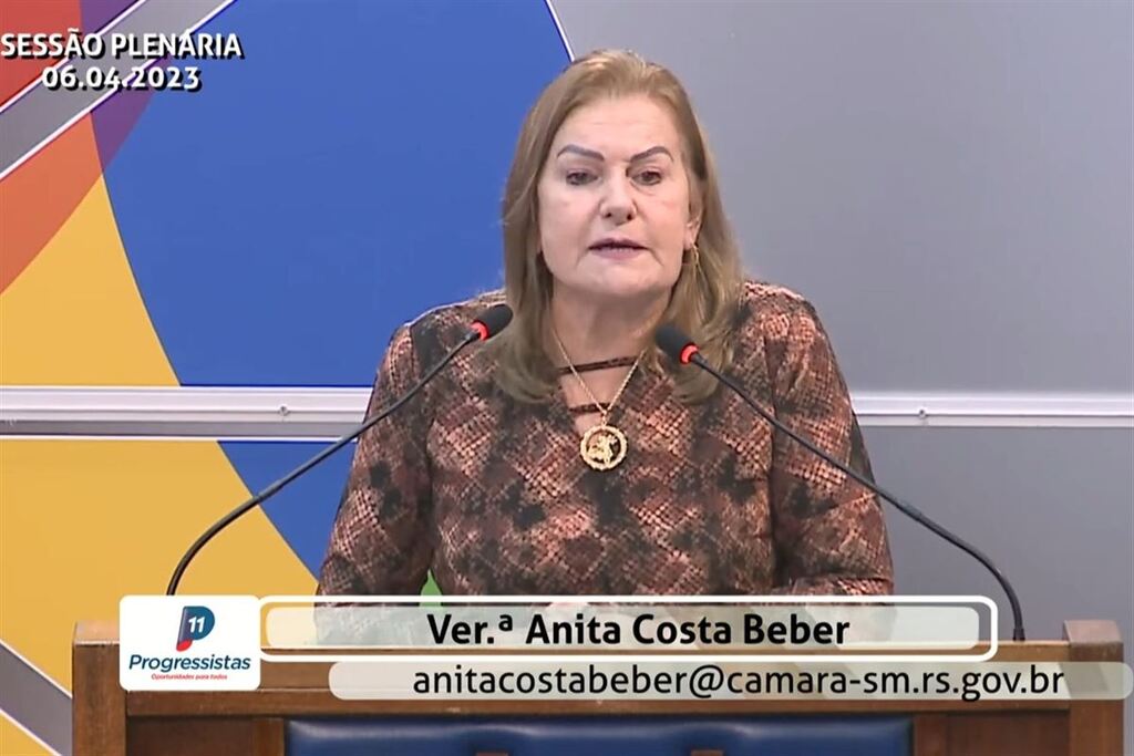 Trajetória de Anita Costa Beber vira foco de sessão na Câmara de Santa Maria