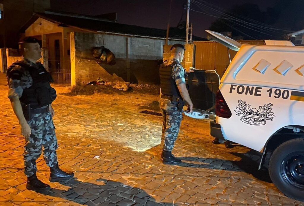 Foragido é recapturado pela BM no Bairro Carolina em Santa Maria