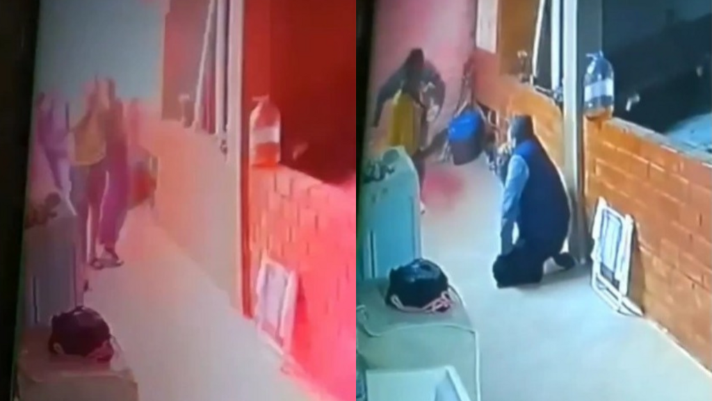 Não faça isso em casa: vídeo feito em Santa Maria mostra como não se livrar de uma porta com cupins