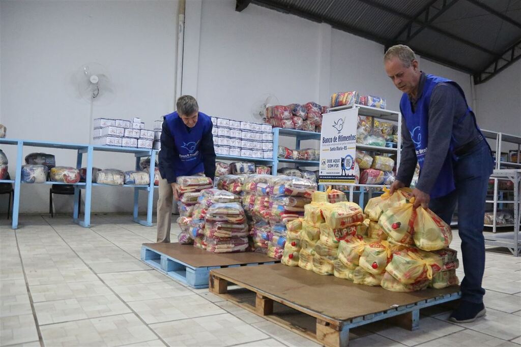 Banco de Alimentos: cerca de 60 toneladas foram doadas somente nos três primeiros meses do ano em Santa Maria
