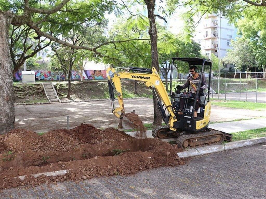 Escavações dão início a melhorias no Parque Itaimbé