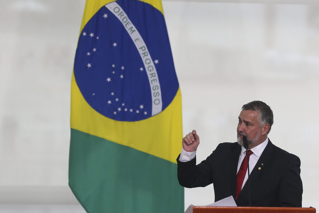 Fotográfo/Agência Brasil - O ministro da Secretaria de Comunicação Social da Presidência, Paulo Pimenta, toma posse, no Salão Oeste do Palácio do Planalto